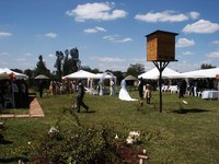 A wedding ceremony hosted at Shalom House