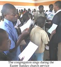 Congregation singing