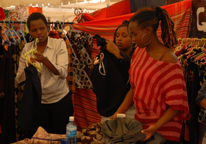 get together girls in an exhibition in Nairobi
