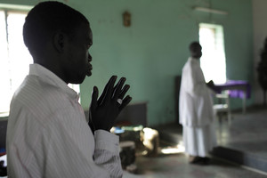 Malakal. Sunday Mass in the Cathedral