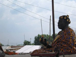 Life size effigy of the late chief