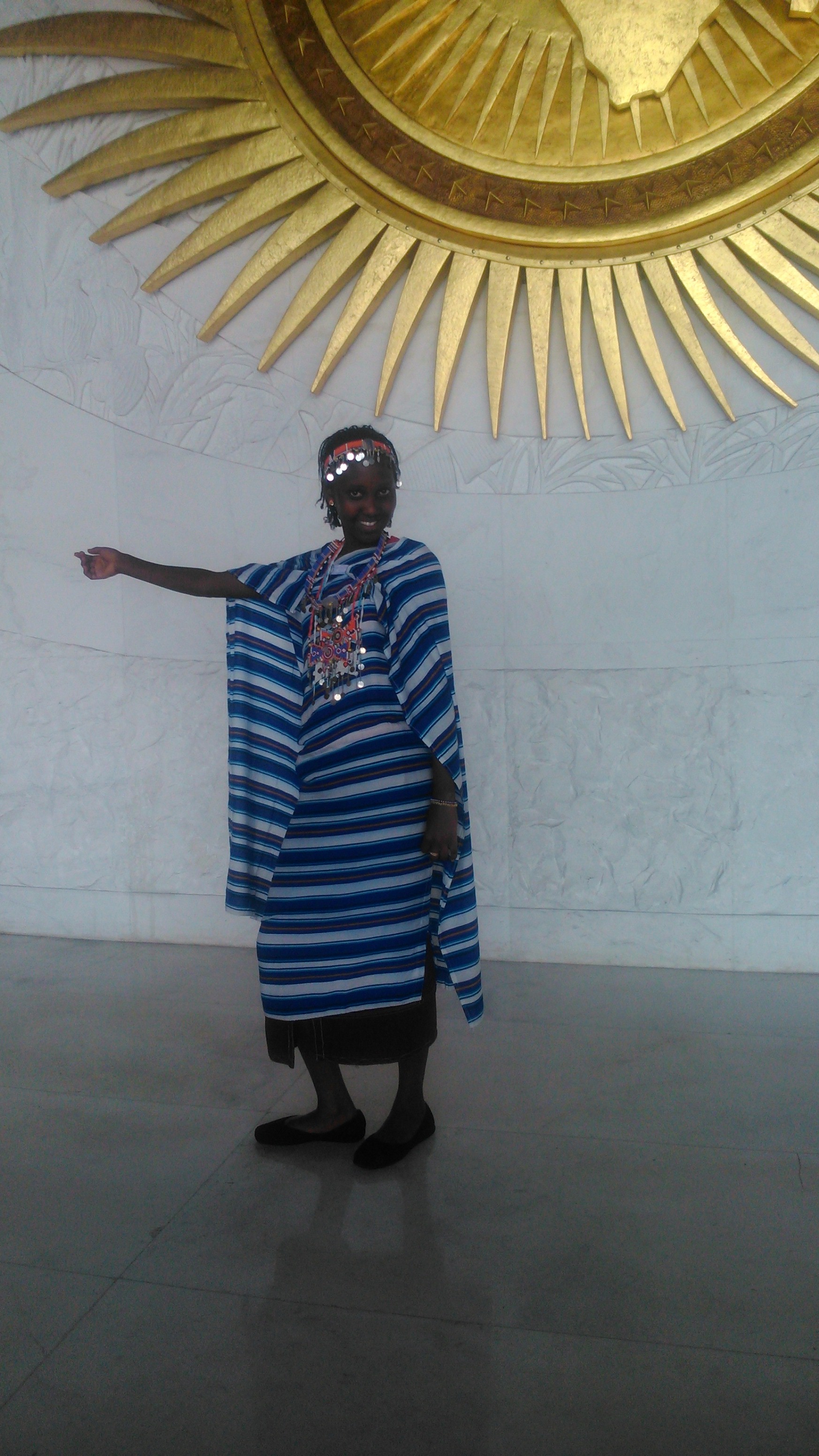 Nasotua at the African Union Headquarters in Addis Ababa